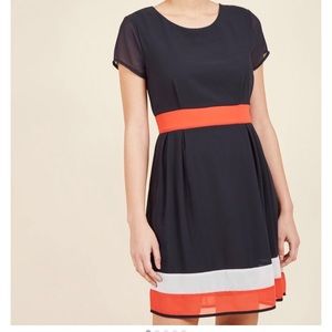 SALE💕 ModCloth Couth Colorblocking A-Line Dress